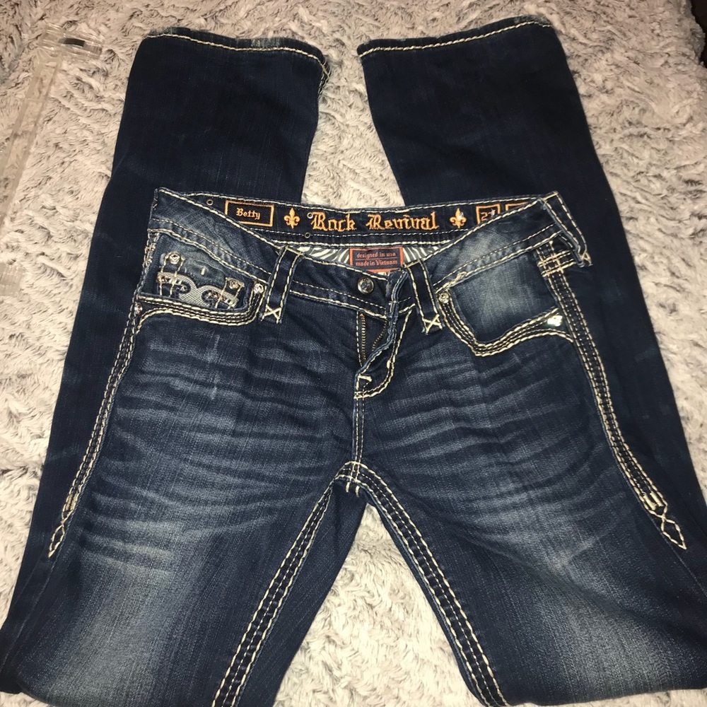 ROCK REVIVAL BOOTCUT JEANS